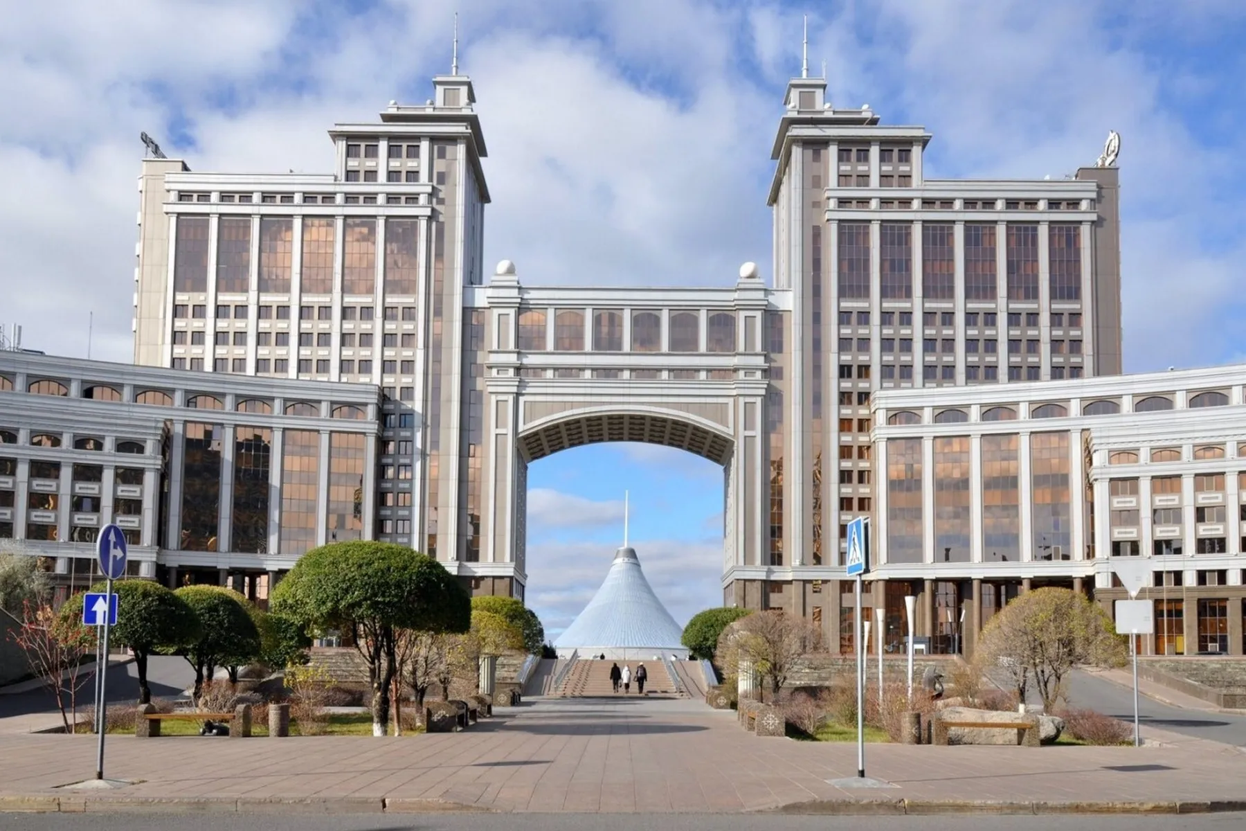 Modern architecture along Nurjol Boulevard