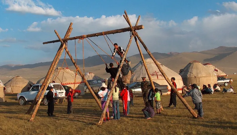 Traditional Kazakh Ethno Village entrance