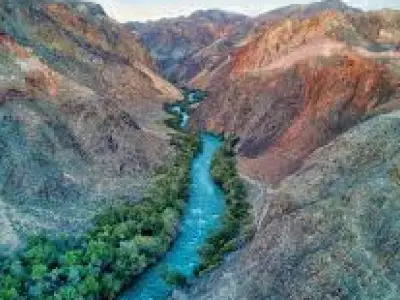 Hiking through Charyn Canyon
